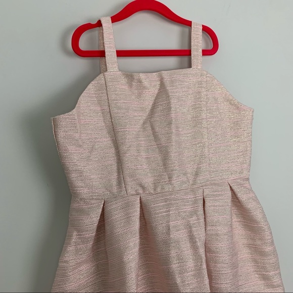 NWT Bardot Junior Blush Pink Gold Semi Formal Dress, Girl’s Size Large - Picture 3 of 10